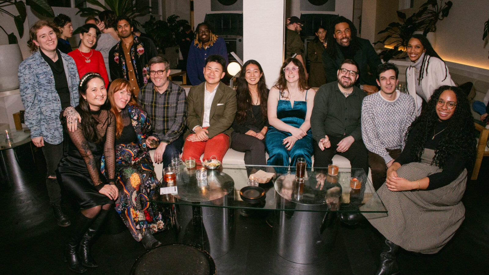 Defector Media workers get together for a December 2024 holiday party. Photo by Arin Sang-urai Defector Media workers get together for a December 2024 holiday party. Photo by Arin Sang-urai
