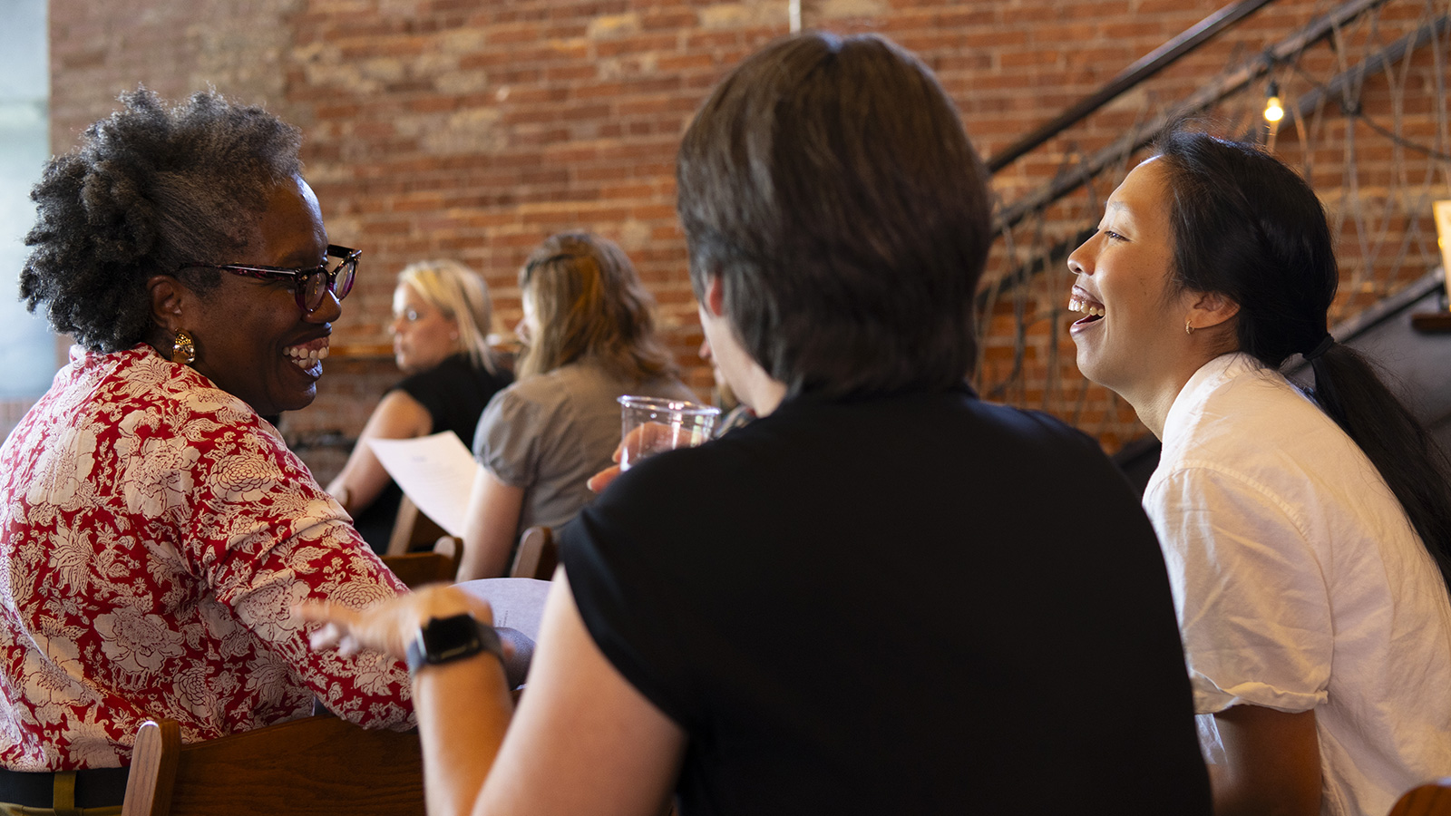 Attendees network between educational sessions at LION Publishers’ 2023 Southeast News Sustainability Meetup. Attendees network between educational sessions at LION Publishers’ 2023 Southeast News Sustainability Meetup.