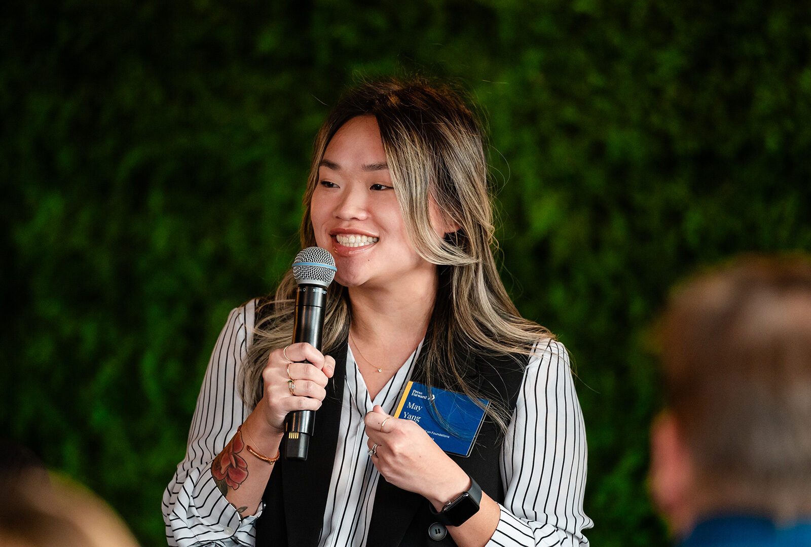 May Yang, of the Minnesota Council on Foundations, the chapter lead for Press Forward Minnesota.