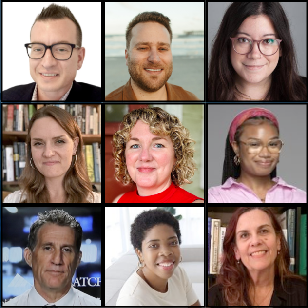 The Florida Trib staff includes (top row, left to right): Michael Vasquez, Nate Monroe, Nichole Manna, (middle row) Kate Payne, Deirdre Conner, Trinity Webster-Bass, (bottom row) Casey Frank, Ale’ta Turner, Liz Flaisig