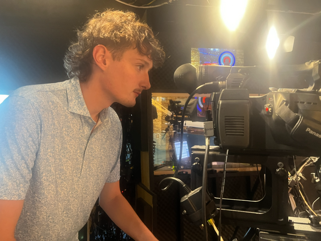 Thanks to a grant from Press Forward Central Appalachia, Mountain Top Media was able to hire new radio reporters such as Jackson Lucas, pictured above, to cover more rural areas (Photo courtesy of Mountain Top Media)