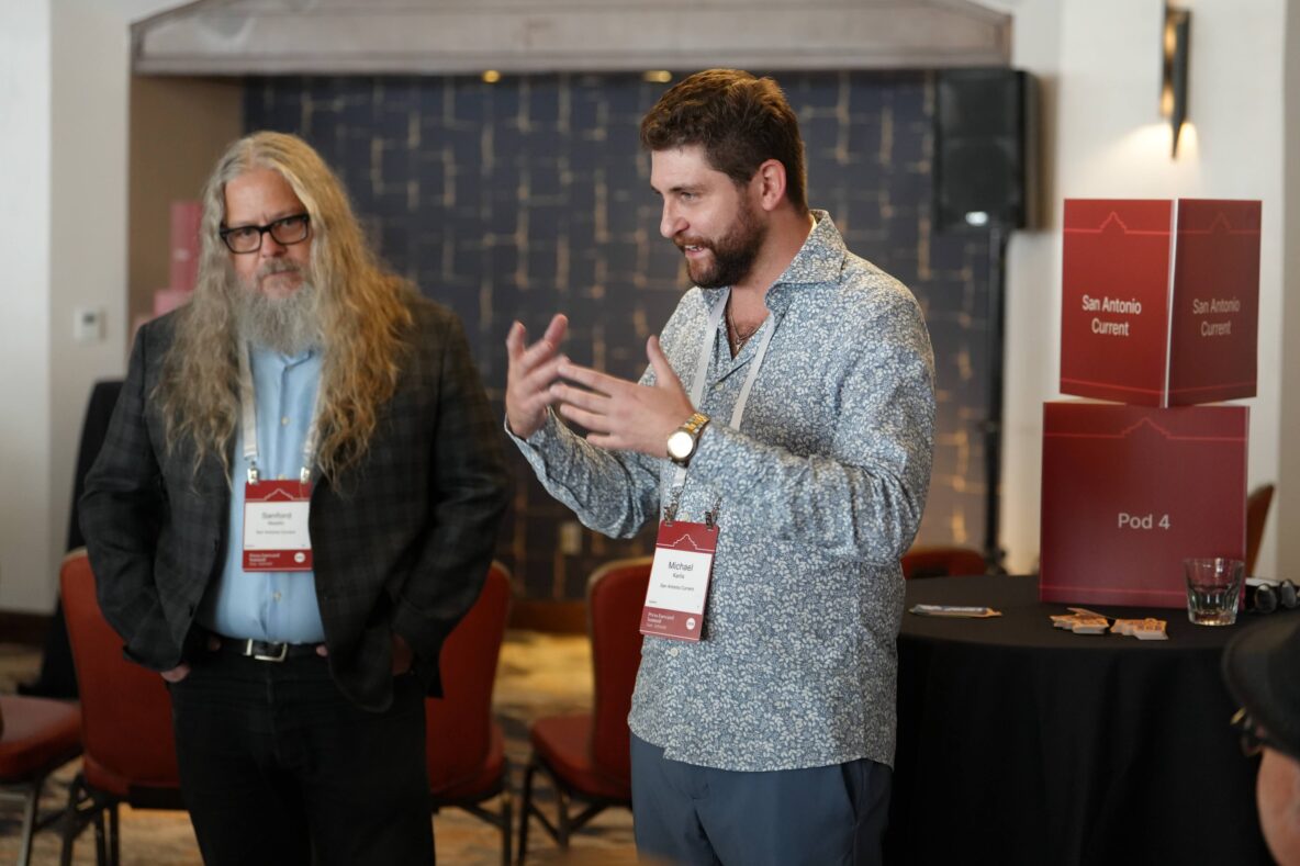 Journalists from across Texas talked about their recent wins at the Press Forward Summit, including Michael Karlis of the San Antonio Current, whose student internship program teaches social-first reporting and recruits 40% of its interns from community colleges.